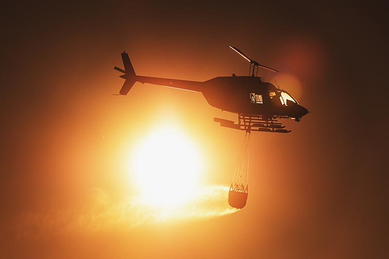 Firefighting Helicopter in Washington